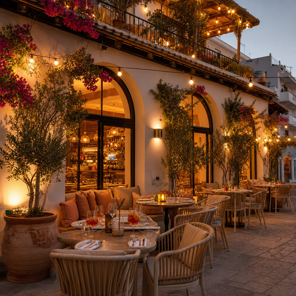 Evening exterior