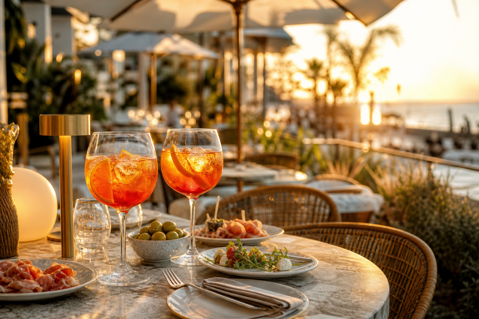 Spritz on terrace